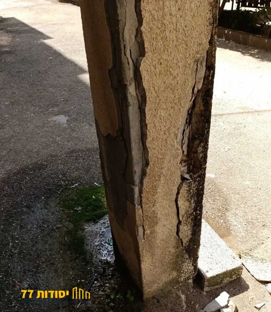 חיזוק עמודים בעזרת חברת יסודות 77