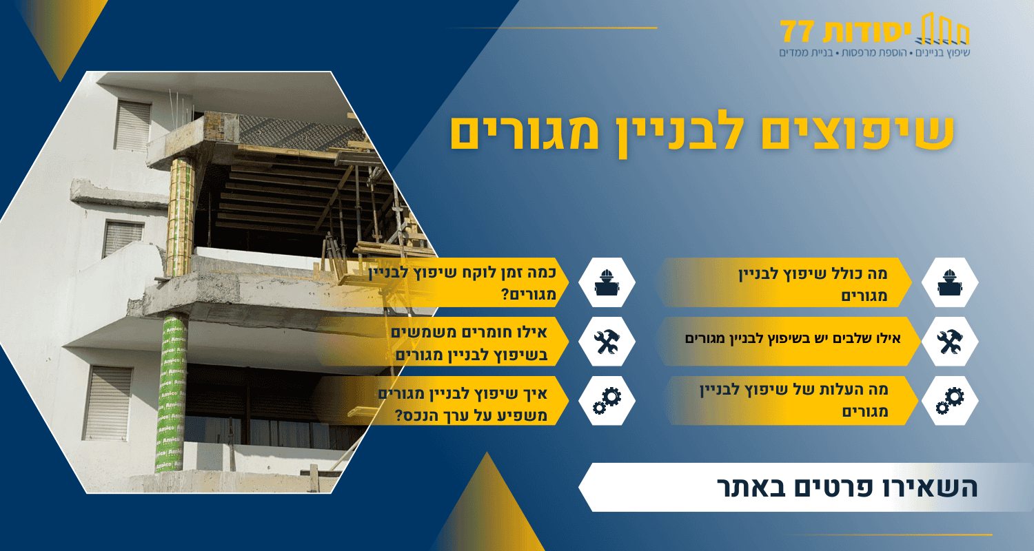 שיפוץ לבניין מגורים
