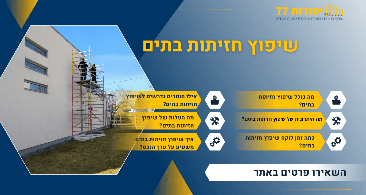 שיפוץ חזית בתים