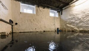 water-damage-household-insurance-after-pipe-burst-flood-basement-garage-with-mold