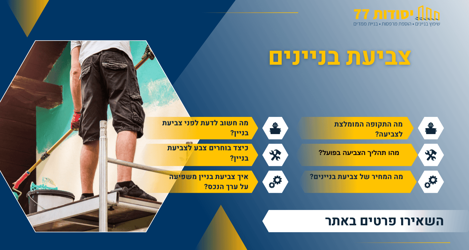 צביעת בניין