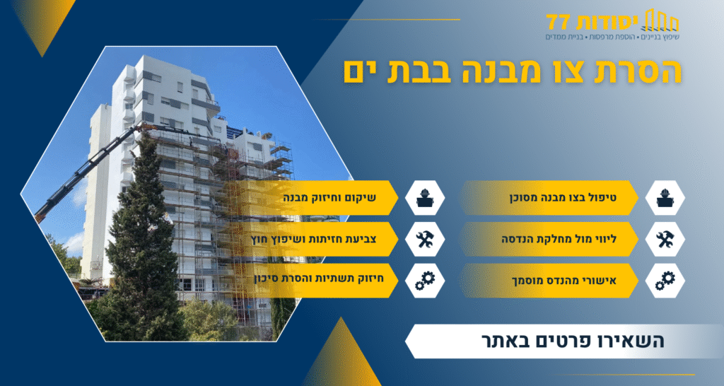 קנבה של צו מבנה מסוכן בת ים